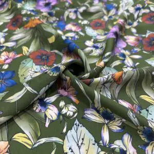 Çiçek Desenli Saten