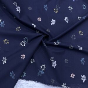 Çiçek Desenli Pamuk Poplin Kumaş