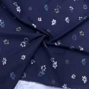 Çiçek Desenli Pamuk Poplin Kumaş