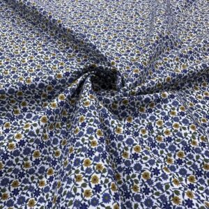 Çıtır Çiçek Desenli Pamuk Poplin Kumaş