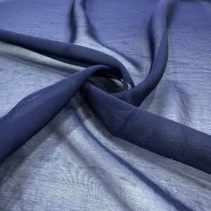 Lacivert Janjan Şifon Kumaş