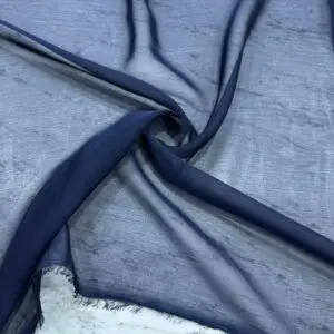 Lacivert Janjan Şifon Kumaş