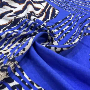 Leopar Desen Pamuk Viskon Kumaş