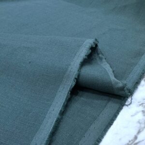 Petrol Yeşili Ham Keten Kumaş