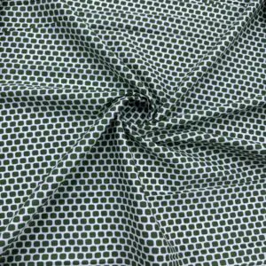 Yeşil Geometrik Desen Pamuk Poplin Kumaş Yeşil Geometrik Desen Pamuk Poplin Kumaş