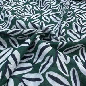 Desenli Keten Kumaş