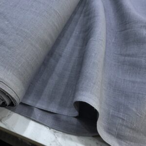 Gri Ham Keten Kumaş