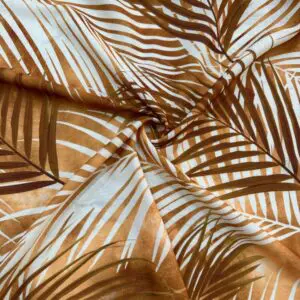 Palmiye Desen Keten Kumaş