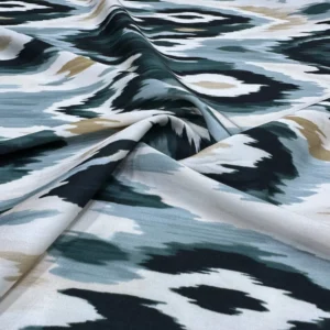 Etnik Desen Saten Kumaş