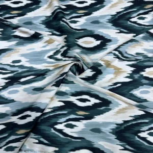 Etnik Desen Saten Kumaş