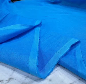 Gökyüzü Mavisi Ham Keten Kumaş Gökyüzü Mavisi Ham Keten Kumaş