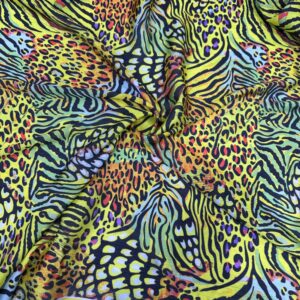 Desenli Saten Kumaş