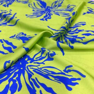 Desenli Saten Kumaş