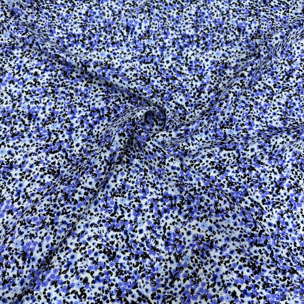 Mavi Çıtır Desen Viskon Kumaş Mavi Çıtır Desen Viskon Kumaş