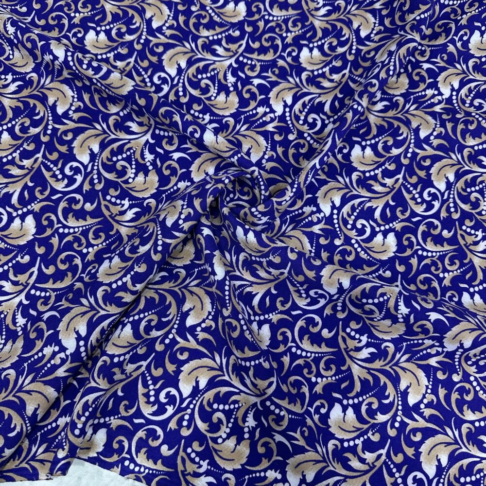 Mavi Desenli Viskon Kumaş Mavi Desenli Viskon Kumaş