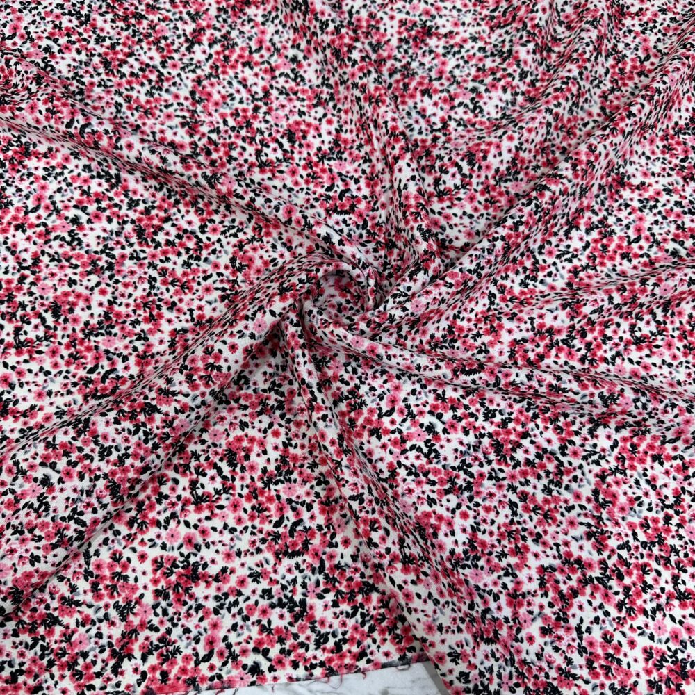 Pembe Çıtır Desen Viskon Kumaş Pembe Çıtır Desen Viskon Kumaş