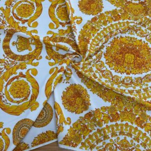 Sarı Versace Jorjet Krep Kumaş Sarı Versace Jorjet Krep Kumaş