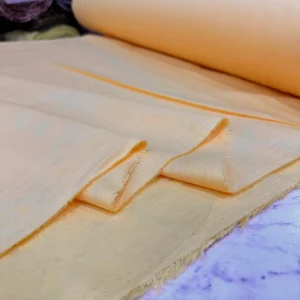 Yavruağzı Renk Ham Keten Kumaş