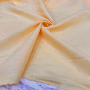 Yavruağzı Renk Ham Keten Kumaş