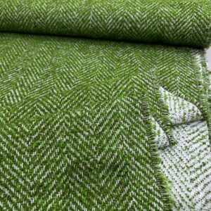 Fıstık Yeşili Balıksırtı Buklet Kumaş