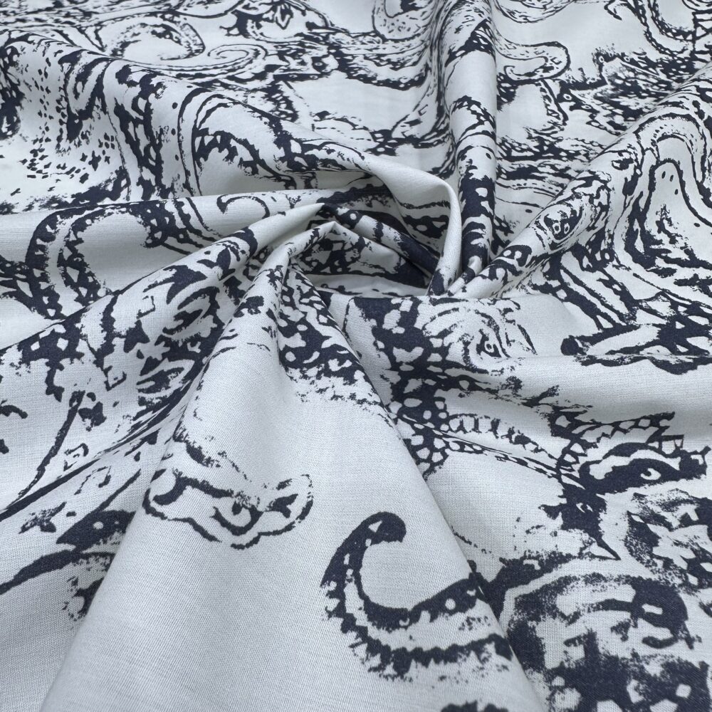 Şal Desen Poplin Kumaş