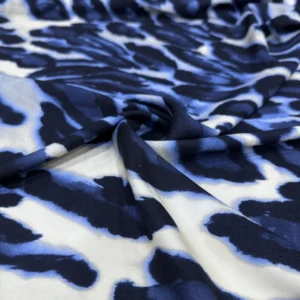 Mavi Leopar Desen Viskon Kumaş Mavi Leopar Desen Viskon Kumaş