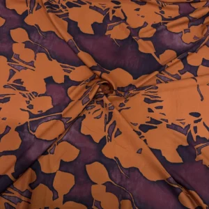 Turuncu Desenli Belmando Viskon Kumaş Turuncu Desenli Belmando Viskon Kumaş