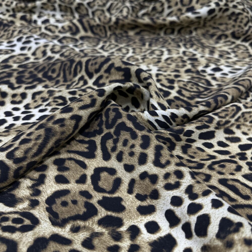 Leopar Desenli Tensel Kumaş