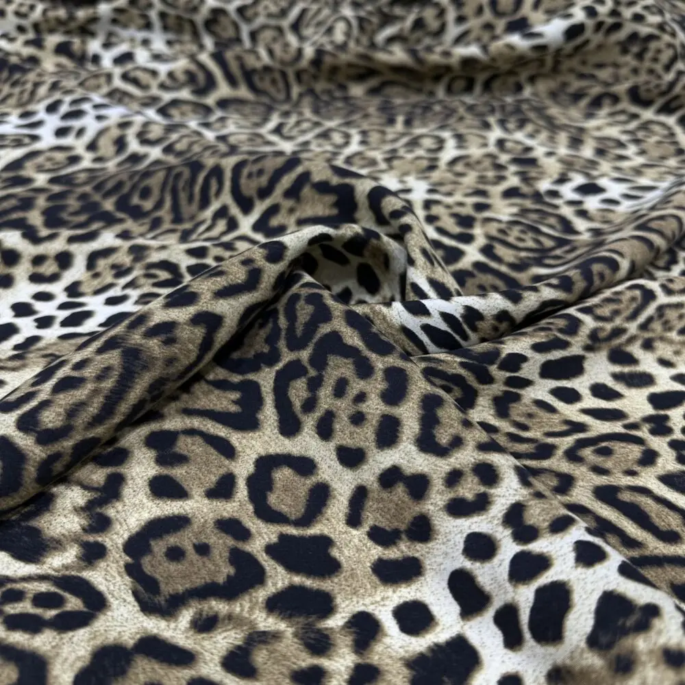 Leopar Desenli Tensel Kumaş