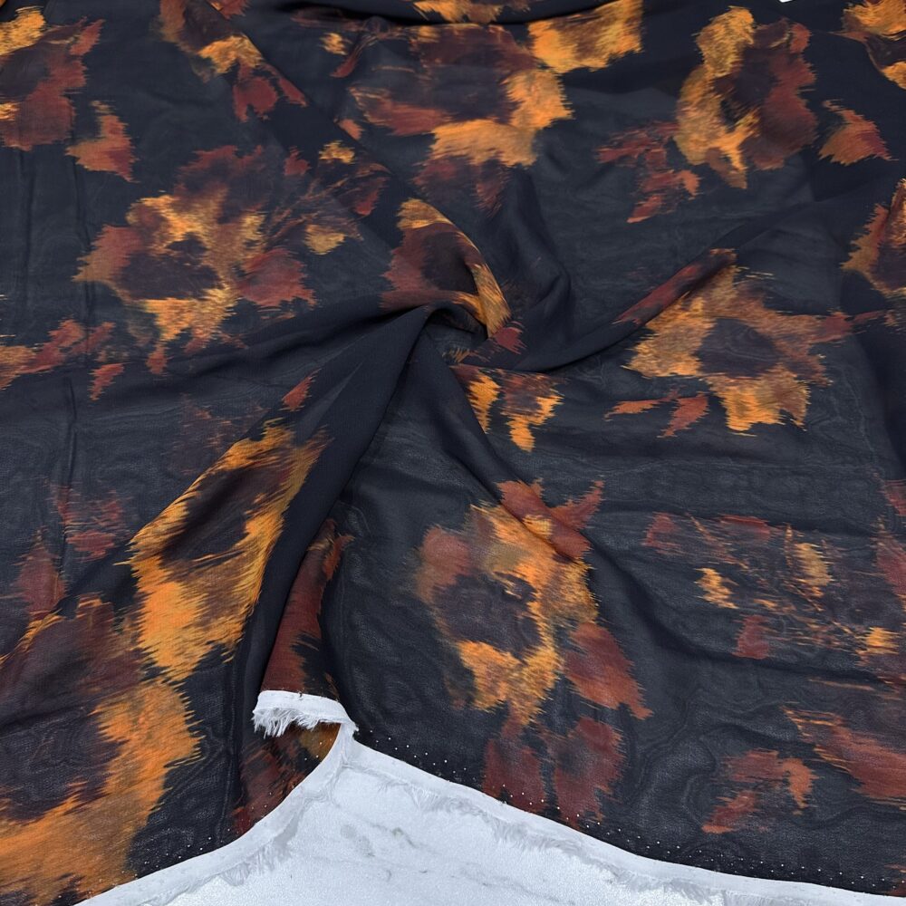 Batik Desenli Şifon Kumaş Batik Desenli Şifon Kumaş