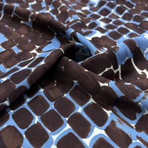 Desenli İpek Saten Kumaş