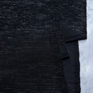 Siyah Simli Pilise Kumaş