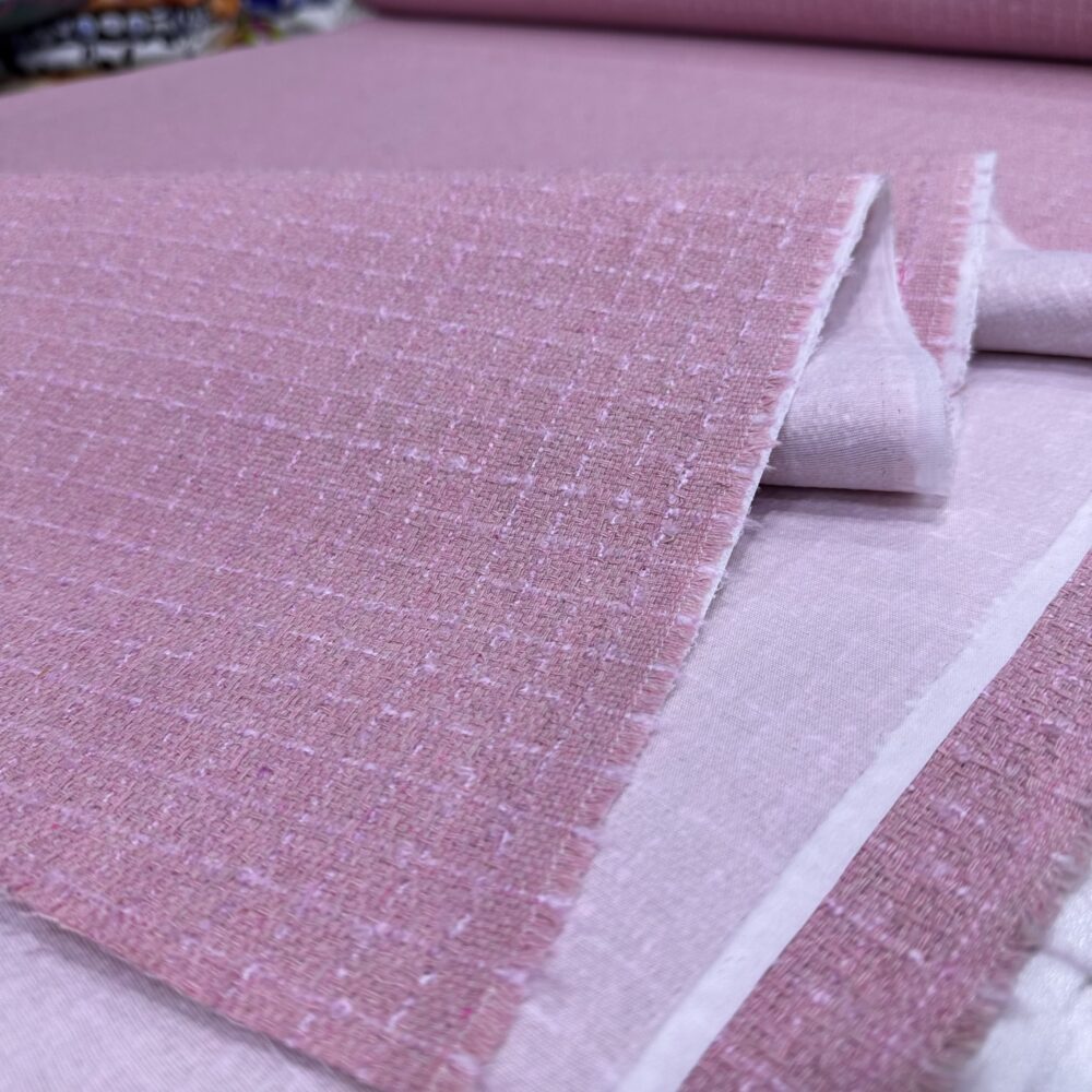Pembe Telalı Şanel Kumaş