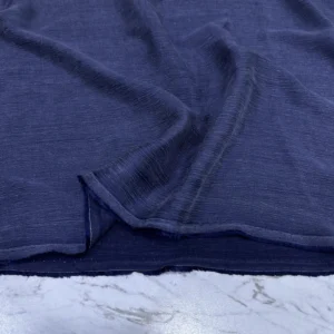 Lacivert İpek Cupra Kumaş