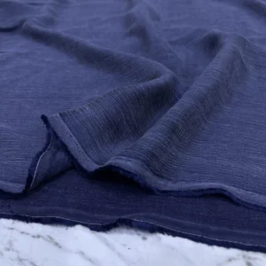 Lacivert İpek Cupra Kumaş