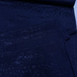 Lacivert Desenli Jakar Kumaş Lacivert Desenli Jakar Kumaş