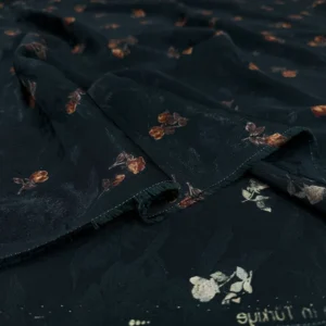 Çiçek Desenli Jakar Kumaş Çiçek Desenli Jakar Kumaş