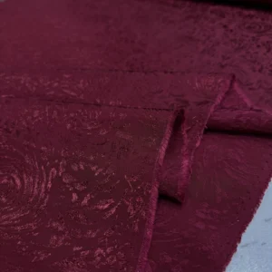 Bordo Desenli Jakar Kumaş