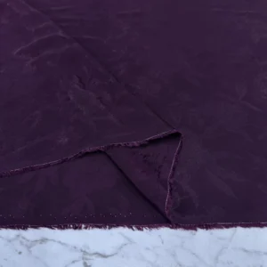 Patlıcan Moru Desenli Jakar Kumaş Patlıcan Moru Desenli Jakar Kumaş