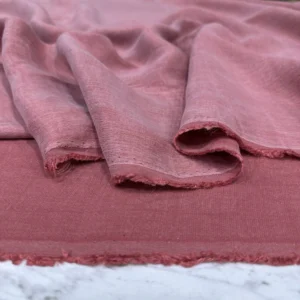 Pembe Desenli İpek Cupra Kumaş